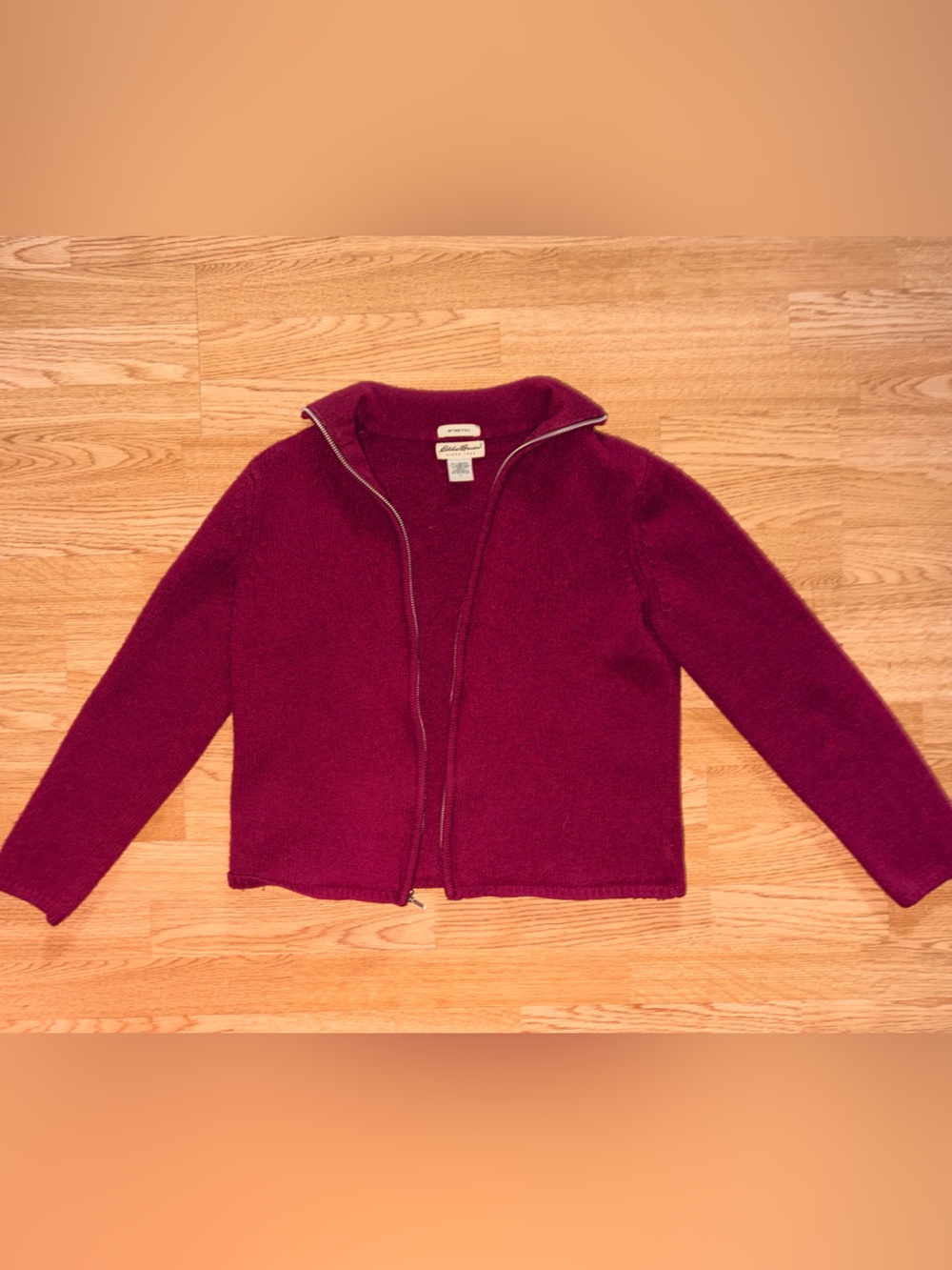 Eddie Bauer Zip Up Wool sweater